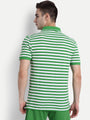 Mens Premium Cotton Stripe Half Sleeve Collar T-Shirts
