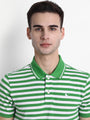 Green Polo Half Sleeve Cotton-Rich T-Shirt