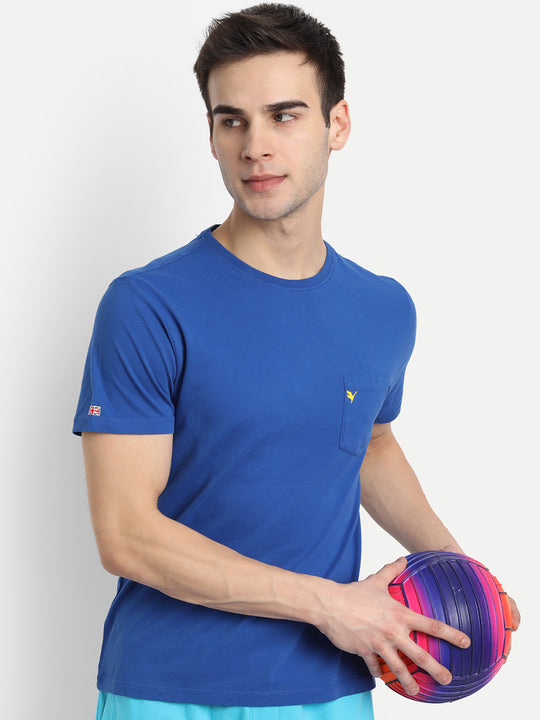 Mens Premium Cotton Over Dyed Half Sleeve Crew Neck T-Shirts
