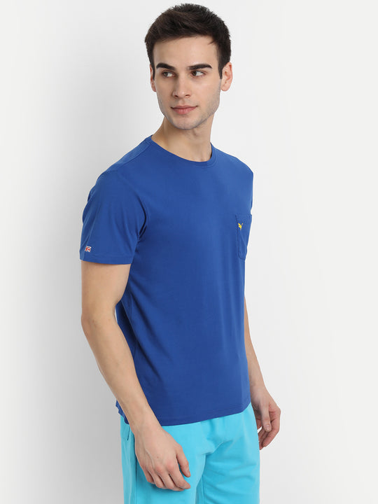 Mens Premium Cotton Over Dyed Half Sleeve Crew Neck T-Shirts