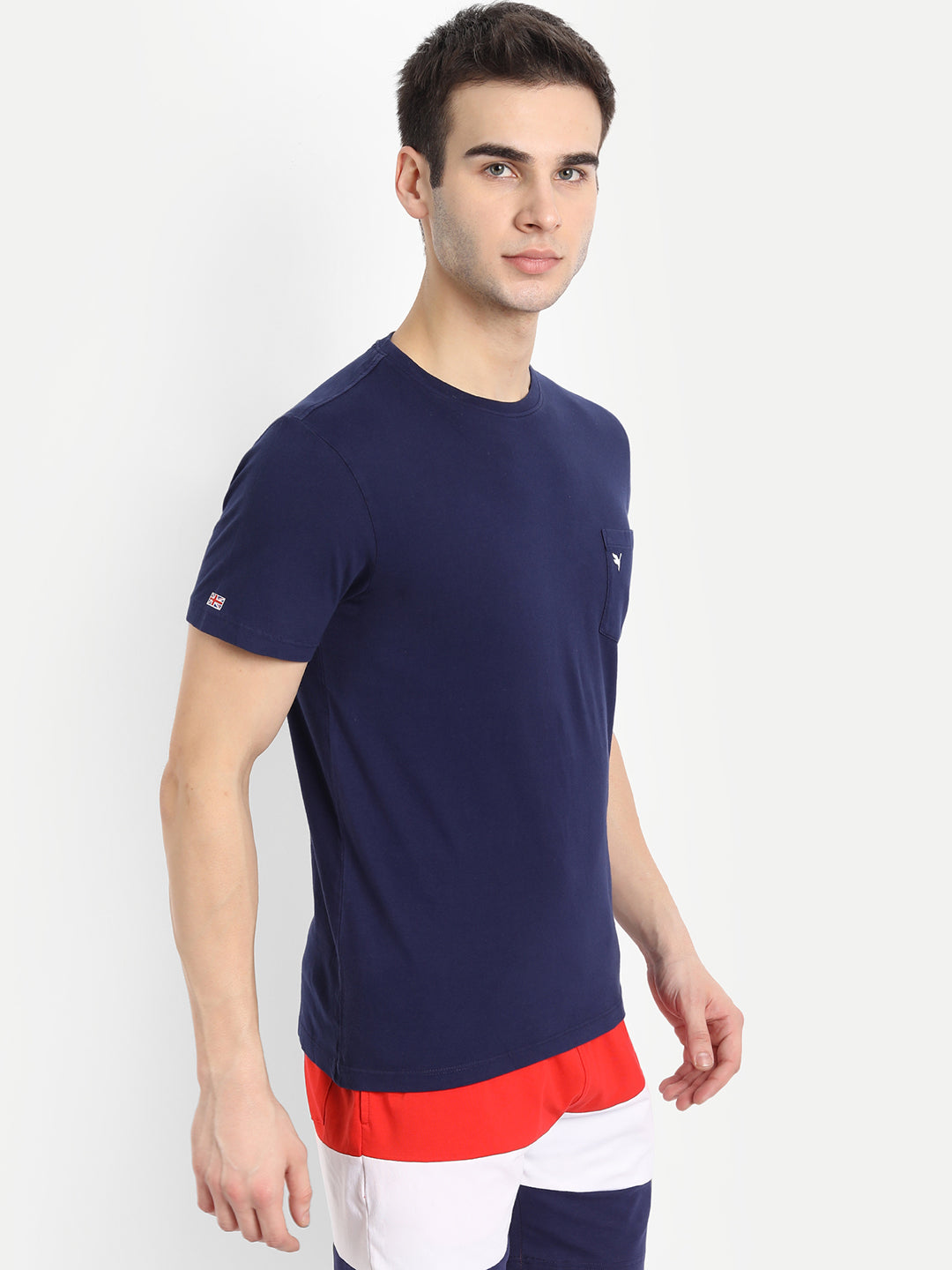 MENS PREMIUM COTTON OVER DYED HALF SLEEVE CREW NECK T-SHIRTS