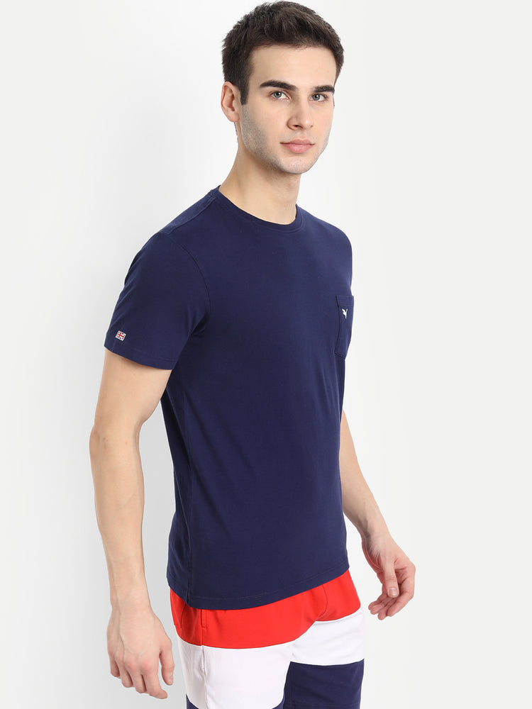 MENS PREMIUM COTTON OVER DYED HALF SLEEVE CREW NECK T-SHIRTS