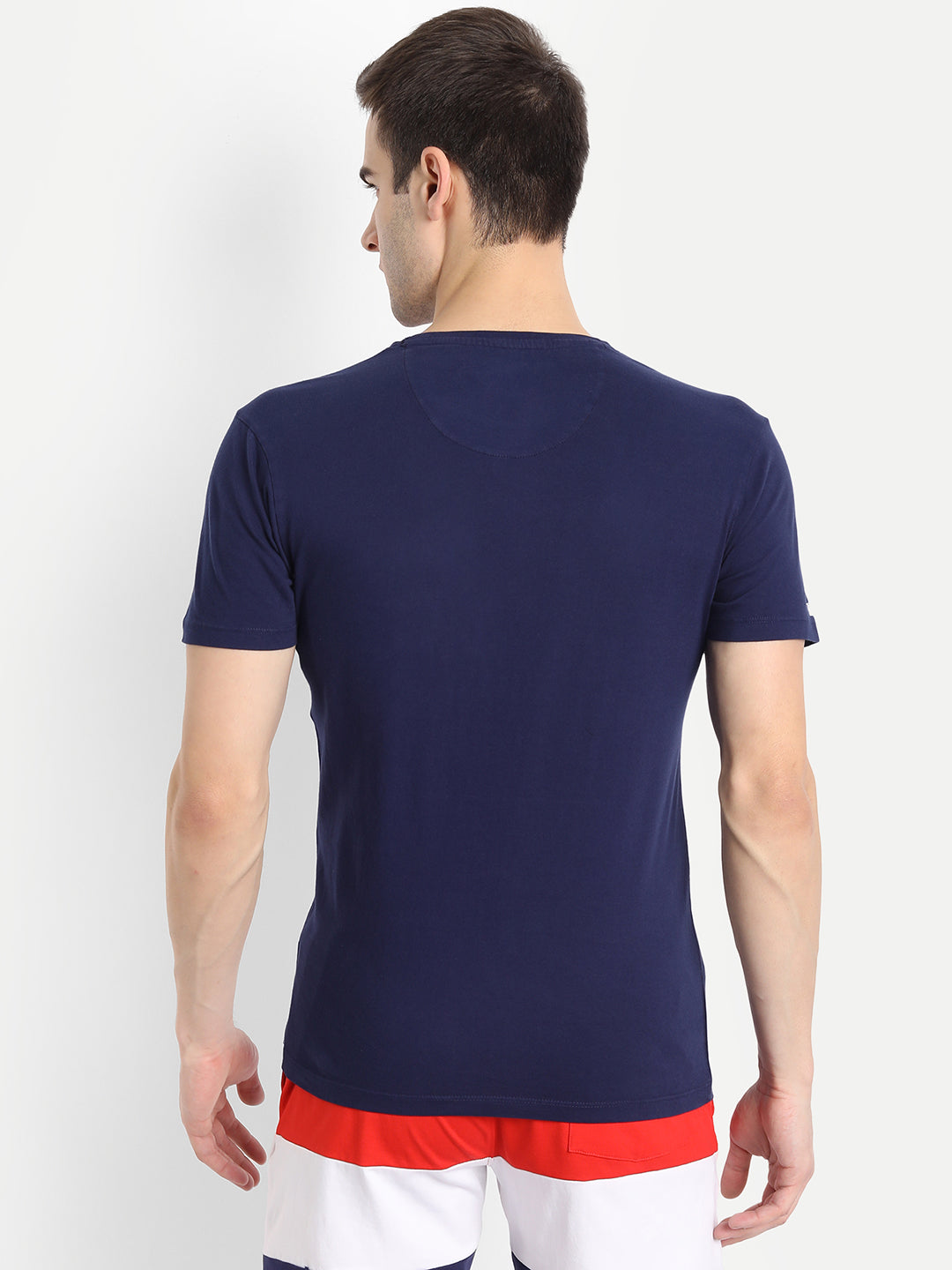 MENS PREMIUM COTTON OVER DYED HALF SLEEVE CREW NECK T-SHIRTS