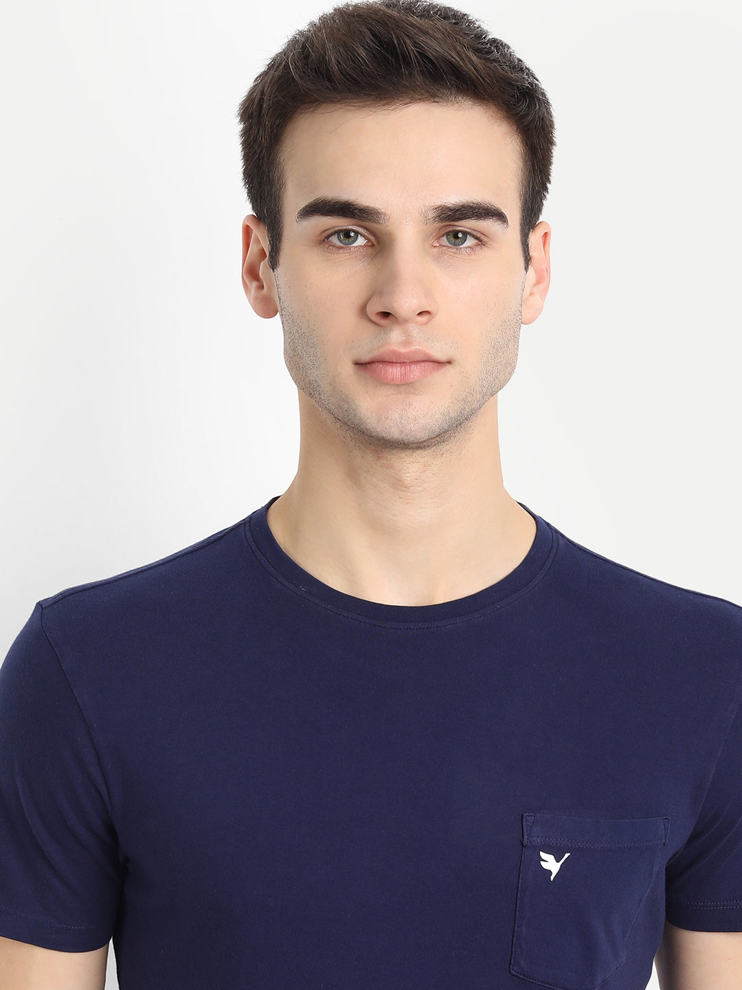 MENS PREMIUM COTTON OVER DYED HALF SLEEVE CREW NECK T-SHIRTS