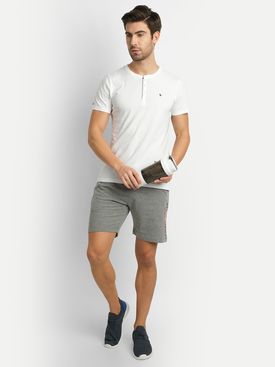 MENS PREMIUM COTTON HALF SLEEVE HENLEY T-SHIRTS