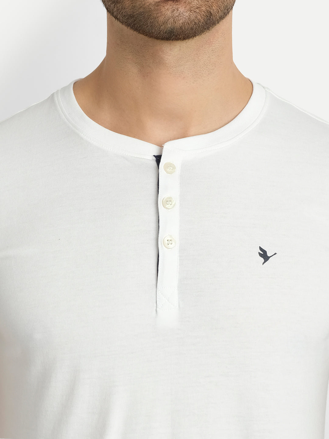 MENS PREMIUM COTTON HALF SLEEVE HENLEY T-SHIRTS