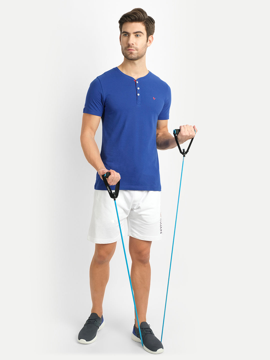 MENS PREMIUM COTTON HALF SLEEVE HENLEY T-SHIRTS