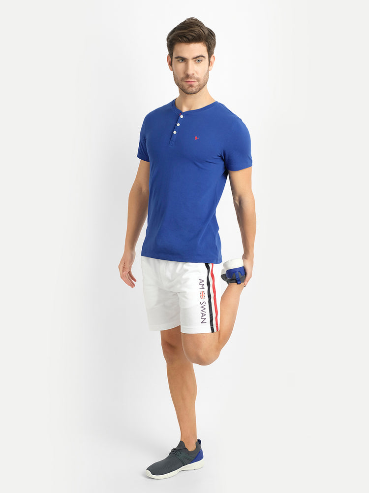 MENS PREMIUM COTTON HALF SLEEVE HENLEY T-SHIRTS