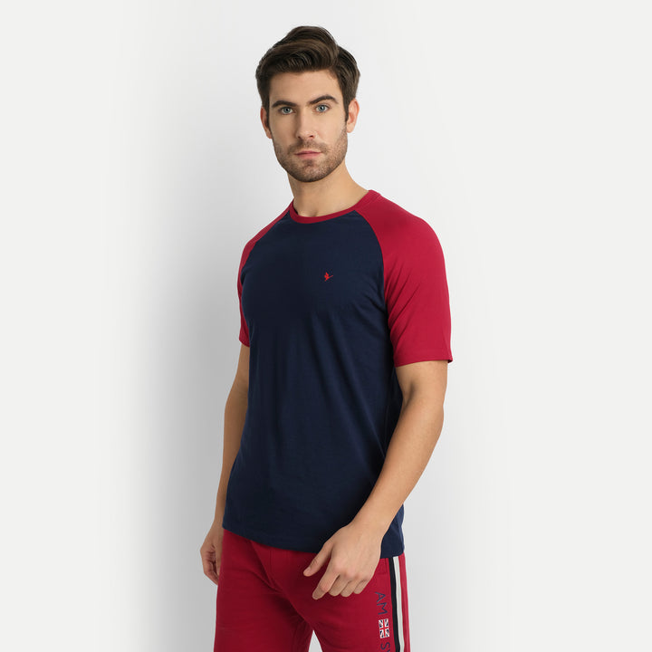MENS PREMIUM COTTON REGLAN HALF SLEEVE CREW NECK T-SHIRTS
