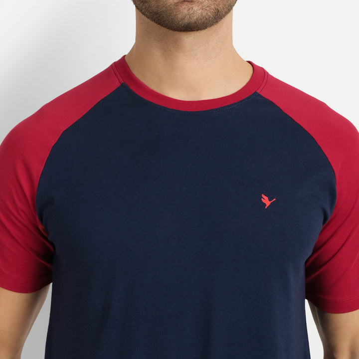 MENS PREMIUM COTTON REGLAN HALF SLEEVE CREW NECK T-SHIRTS