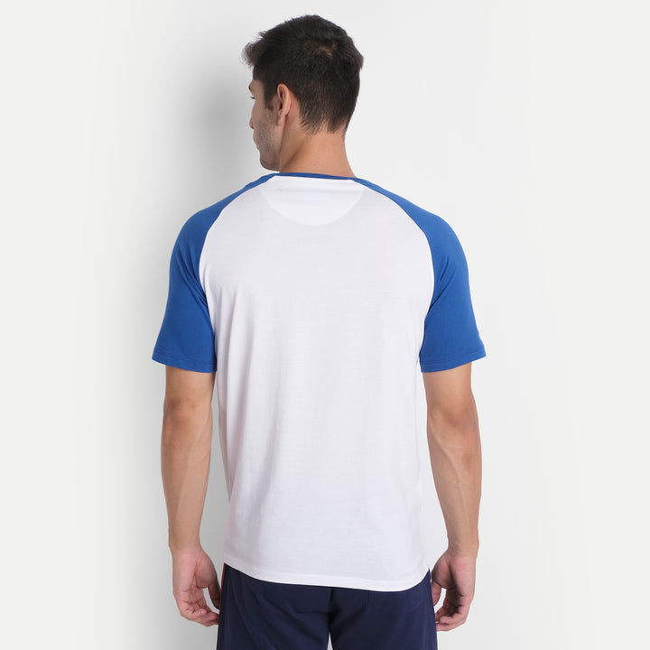 Mens Premium Cotton Reglan Half Sleeve Crew Neck T-Shirts