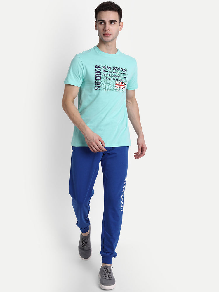 Mens Premium Cotton Printed Half Sleeve Crew Neck T-Shirts