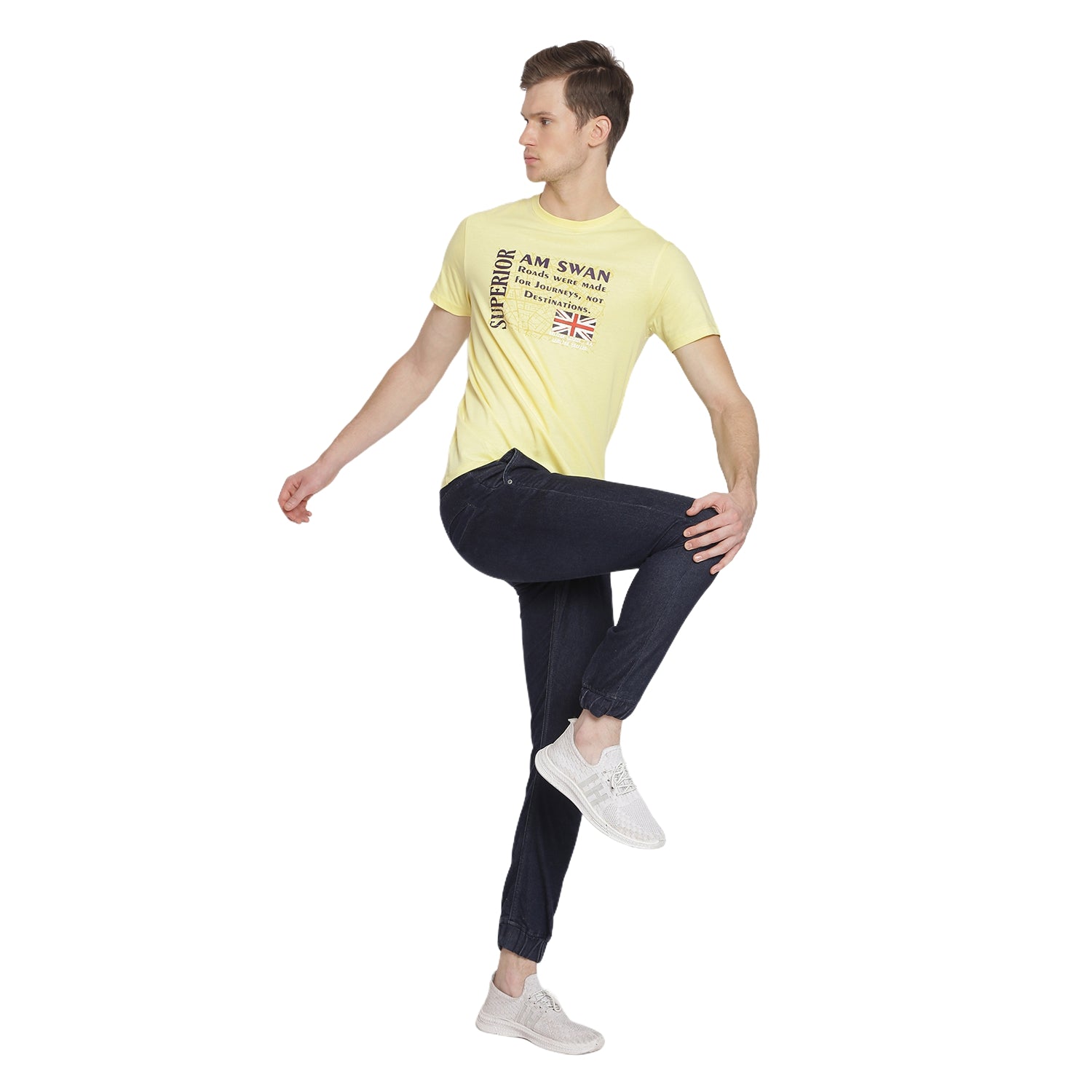 MENS PREMIUM COTTON PRINTED HALF SLEEVE CREW NECK T-SHIRTS