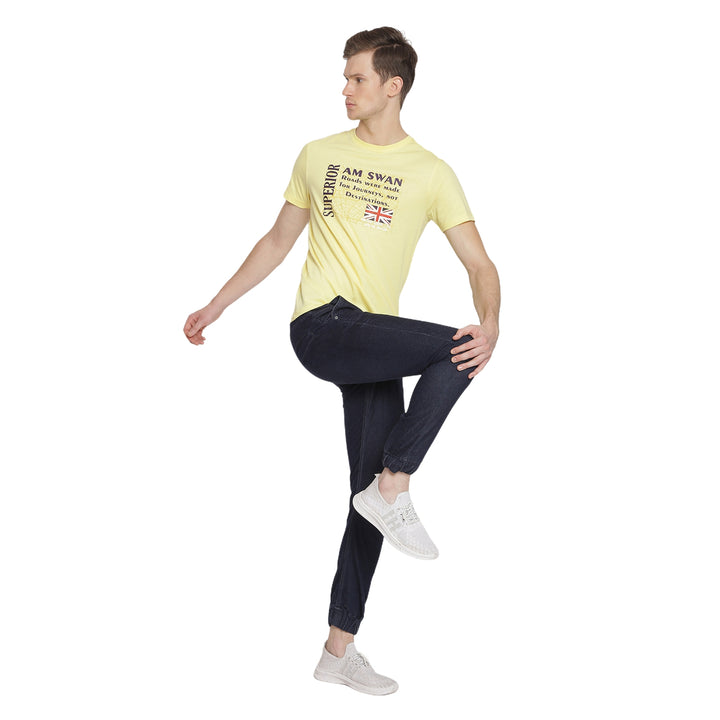 MENS PREMIUM COTTON PRINTED HALF SLEEVE CREW NECK T-SHIRTS