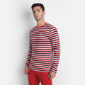 Premium Cotton Striped Full Sleeve Crew Neck T-Shirts