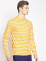 MENS PREMIUM COTTON STRIPED FULL SLEEVE CREW NECK T-SHIRTS