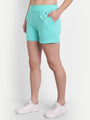 WOMENS PREMIUM COTTON LYCRA SMART FIT WAISTBAND PRINTED SHORTS