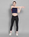 Womens Premium Cotton Lycra Smart Fit Sleeveless High Neck Top