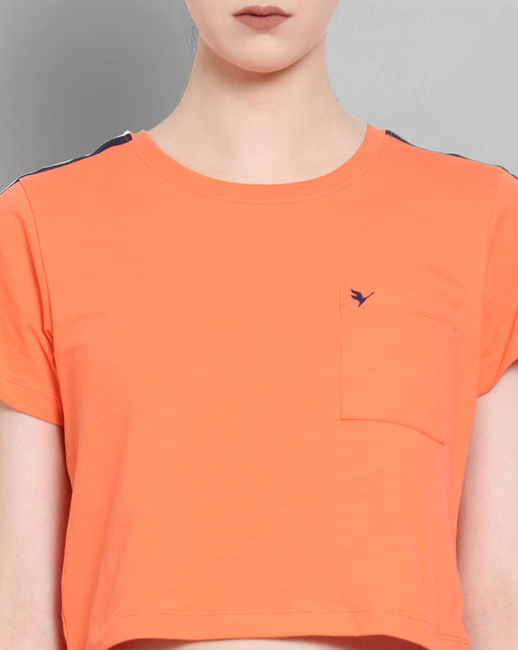 Womens Premium Cotton Lycra Smart Fit 3/4 Sleeve Solid T-Shirts