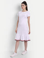 WOMENS PREMIUM COTTON HALF SLEEVE FLARED DRESSES