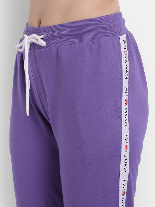 Womens Premium Cotton Solid Track Pants