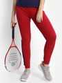 Womens Premium Cotton Printed Colourblocked Track Pants