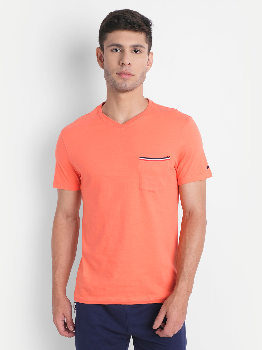Mens Premium Cotton Half Sleeve Solid T-Shirts