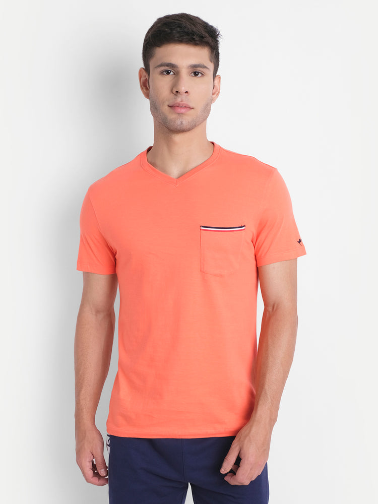 Mens Premium Cotton Half Sleeve Solid T-Shirts
