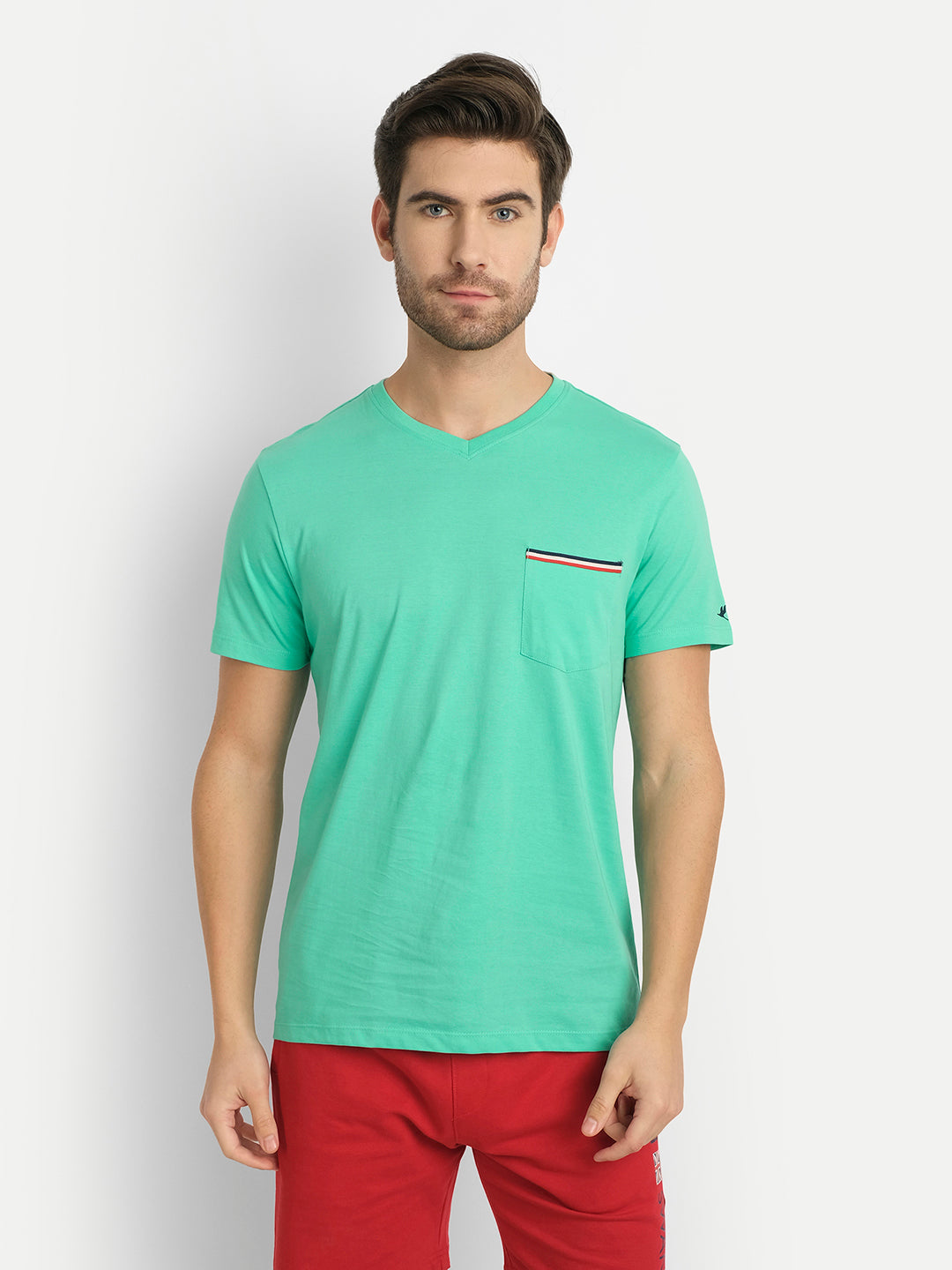 MENS PREMIUM COTTON HALF SLEEVE SOLID T-SHIRTS