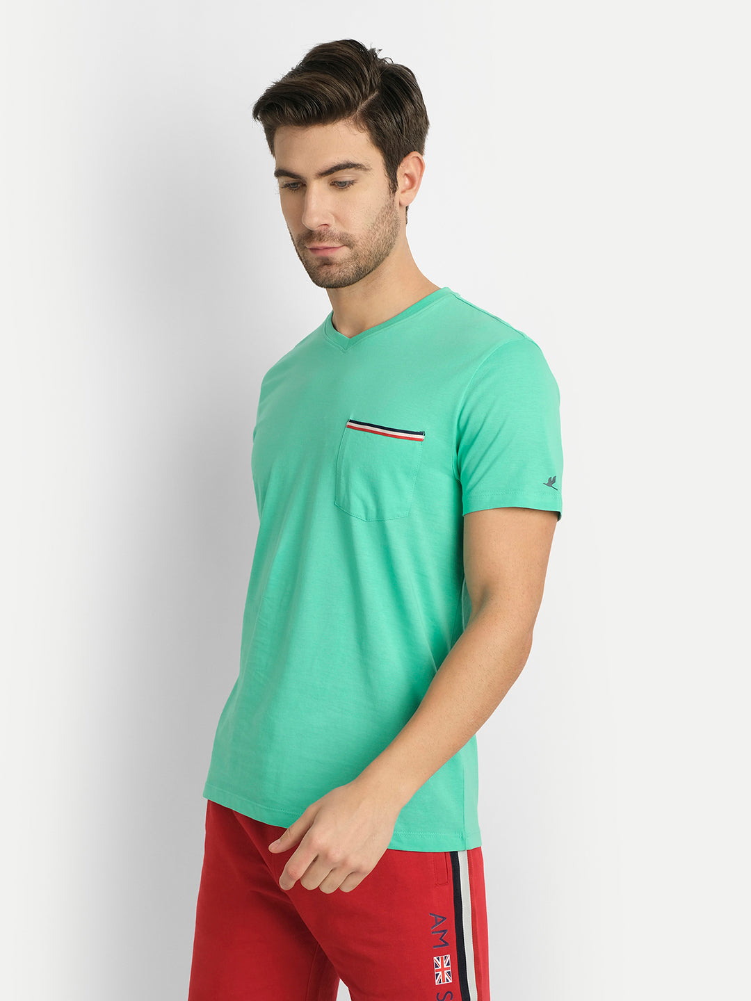 MENS PREMIUM COTTON HALF SLEEVE SOLID T-SHIRTS
