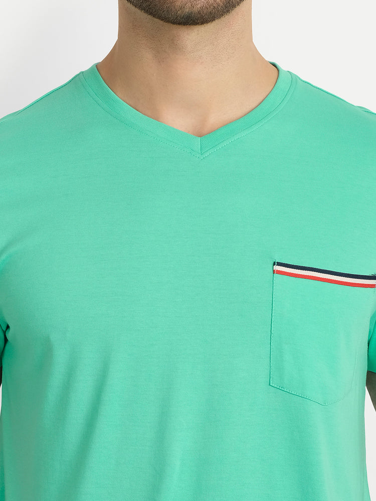 MENS PREMIUM COTTON HALF SLEEVE SOLID T-SHIRTS