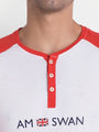 MENS PREMIUM COTTON PRINTED FULL SLEEVE HENLEY T-SHIRTS