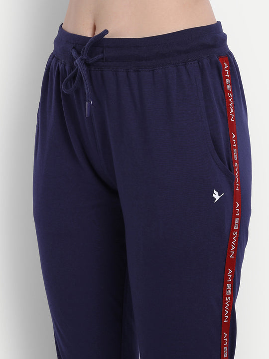 Womens Premium Cotton Solid Track Pants