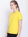 WOMENS PREMIUM COTTON SOLID HALF SLEEVE POLO T-SHIRTS