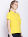 WOMENS PREMIUM COTTON SOLID HALF SLEEVE POLO T-SHIRTS
