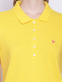 WOMENS PREMIUM COTTON SOLID HALF SLEEVE POLO T-SHIRTS