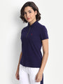 Women'S Smart Fit Half Sleeve Polo T-Shirt Premium Cotton Lycra