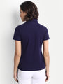 Women'S Smart Fit Half Sleeve Polo T-Shirt Premium Cotton Lycra