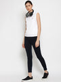 WOMENS PREMIUM COTTON SOLID SLEEVELESS POLO T-SHIRTS