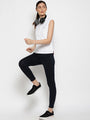 WOMENS PREMIUM COTTON SOLID SLEEVELESS POLO T-SHIRTS
