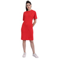 Womens Premium Cotton Half Sleeve Flared Dresses
