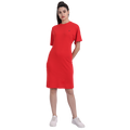 Womens Premium Cotton Half Sleeve Flared Dresses
