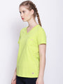 Womens Premium Cotton Solid V- Neck Half Sleeve T-Shirts