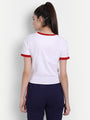 Womens Premium Cotton Stripe Half Sleeve Knotted T-Shirts