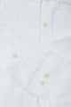 Amswan Premium Men'S Crinkle Cotton Shirt - Mandarin Collar, Long Sleeves