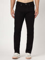 Premium Men'S Jet Black Relaxed Fit Jeans