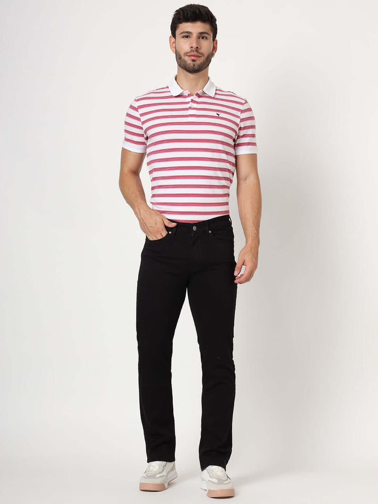 Premium Men'S Jet Black Relaxed Fit Jeans