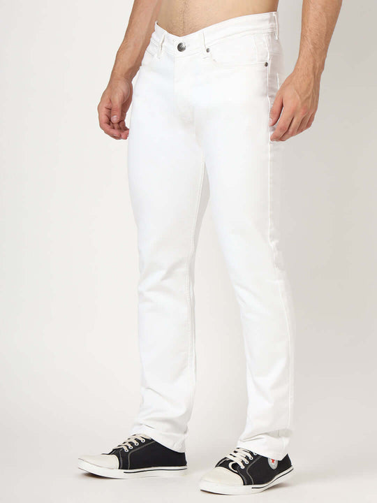 Premium Men'S White Relaxed Fit Jeans