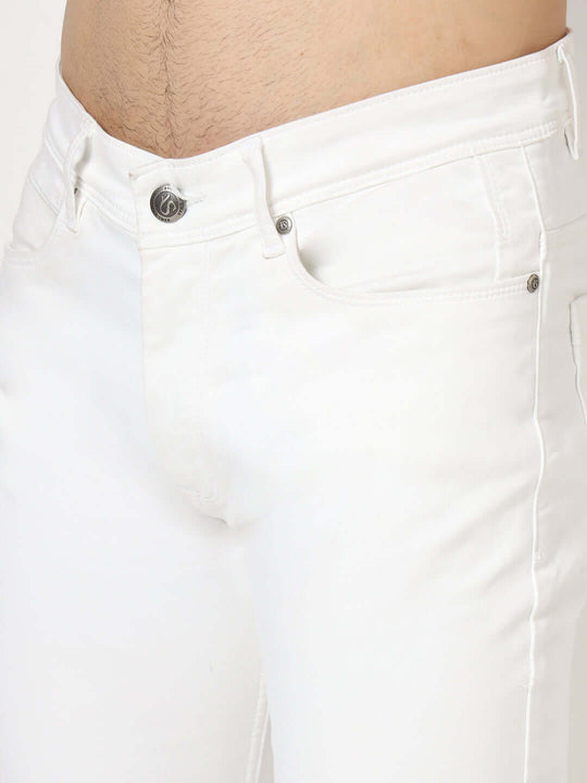 Premium Men'S White Relaxed Fit Jeans
