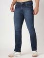 Premium Men'S Blue Mid Wash Relaxed Fit Jeans